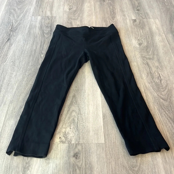 🏁 Diane Von Furstenberg black straight leg cropped trousers  size 0 - Picture 3 of 11
